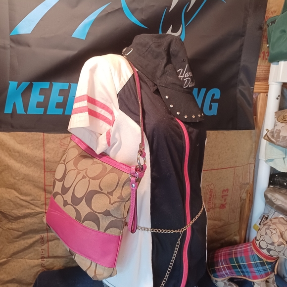 Coach stripe shoulder bag - Picture 7 of 9